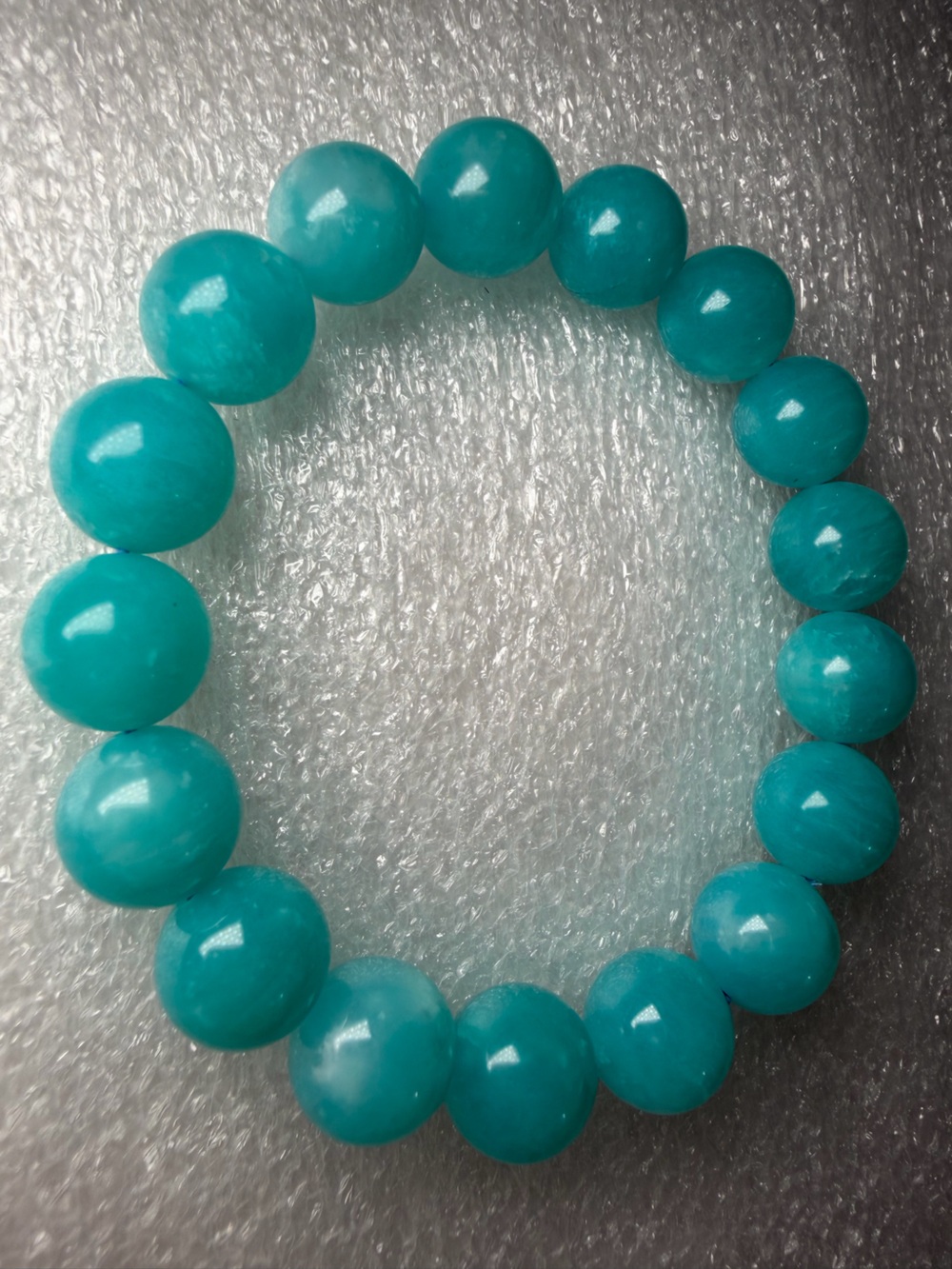 Gorgeous 11MM “Jelly” Amazonite Natural Crystal Bracelet